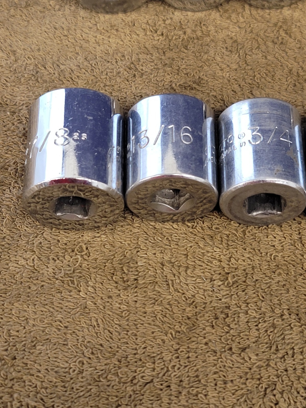 16 Proto Socket Deep Well Standard 5028H 3/8″ Drive Sae 7/8 9/16 Tool Set USA