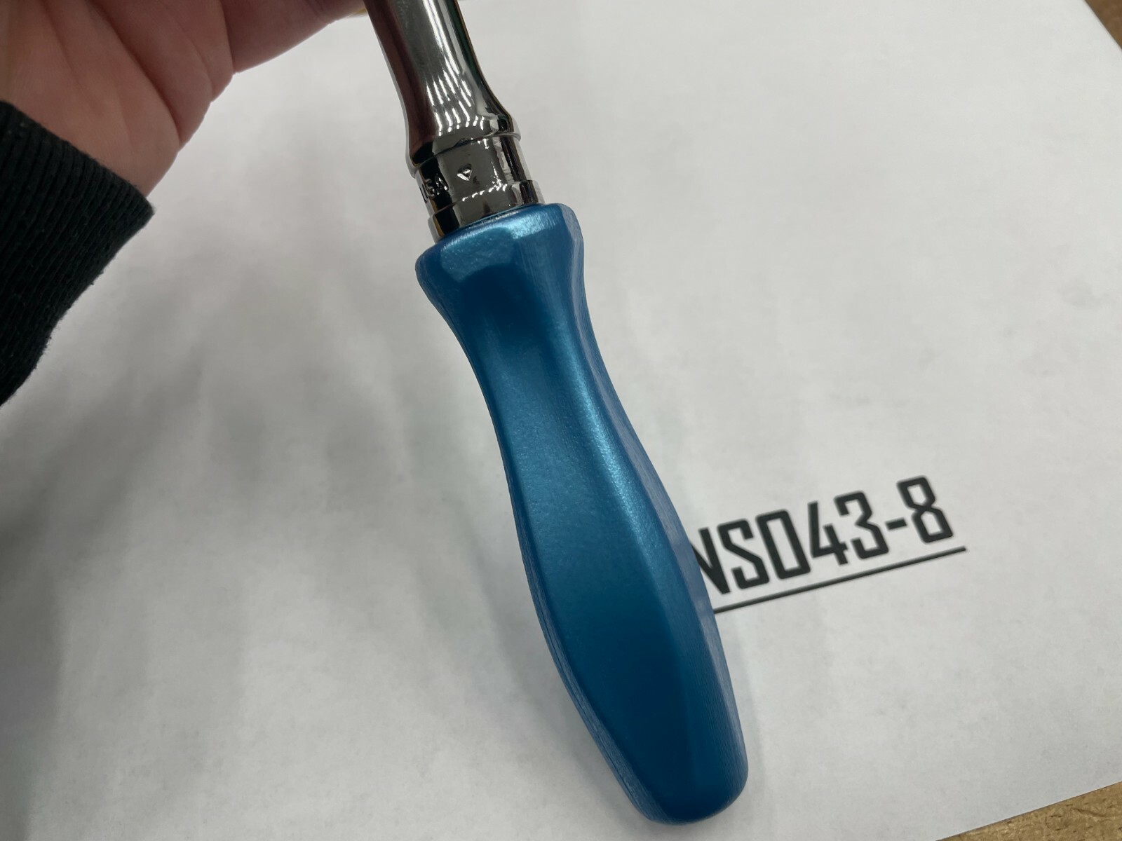 Snap-on Tools PEARL BLUE 3/8″ Drive Hard Grip Multi-Position Ratchet FHD80MPPB