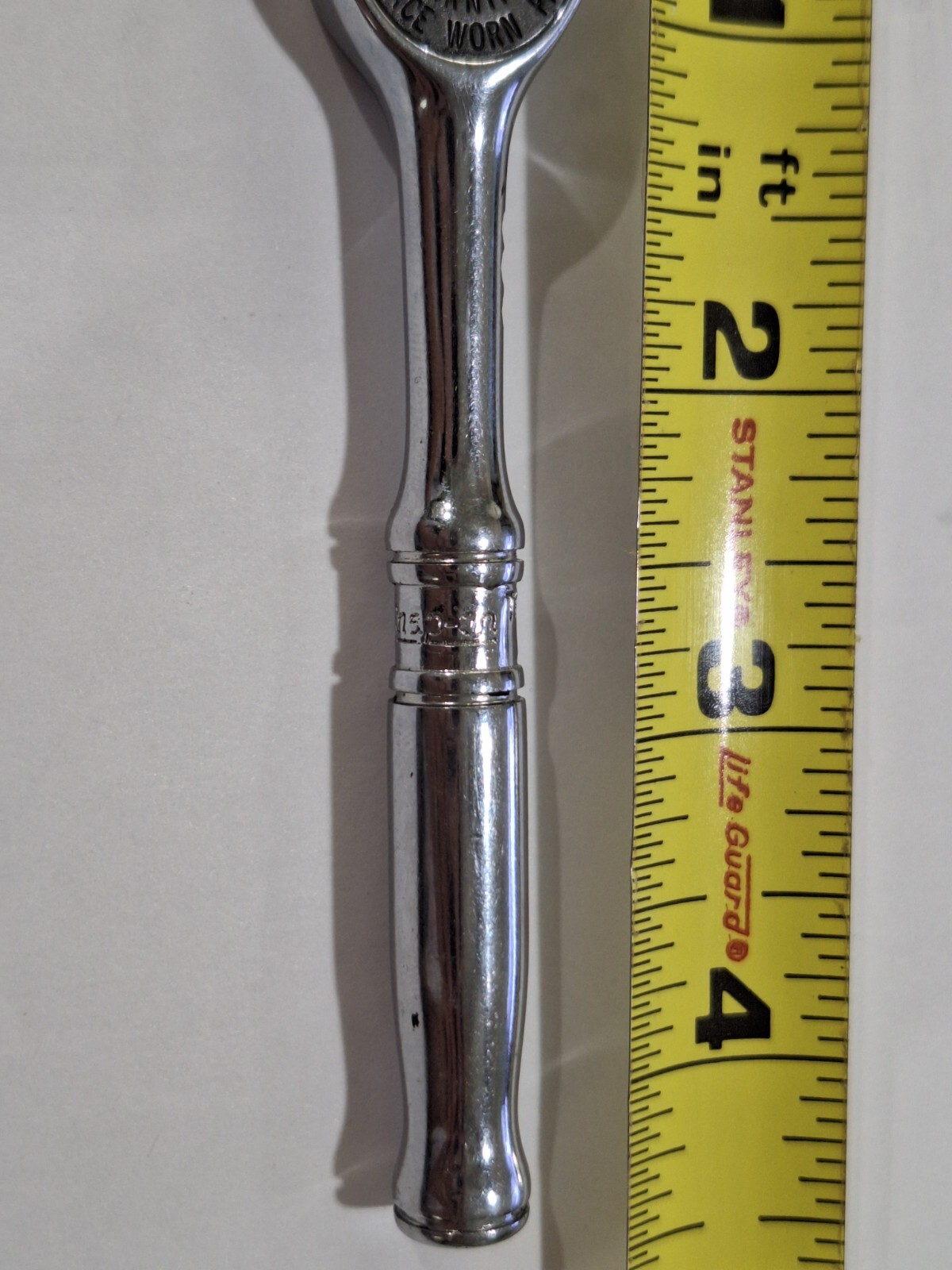 Vintage Snap-on 1/4″ Drive Ratchet TM70B Chrome Made in USA Underline Logo