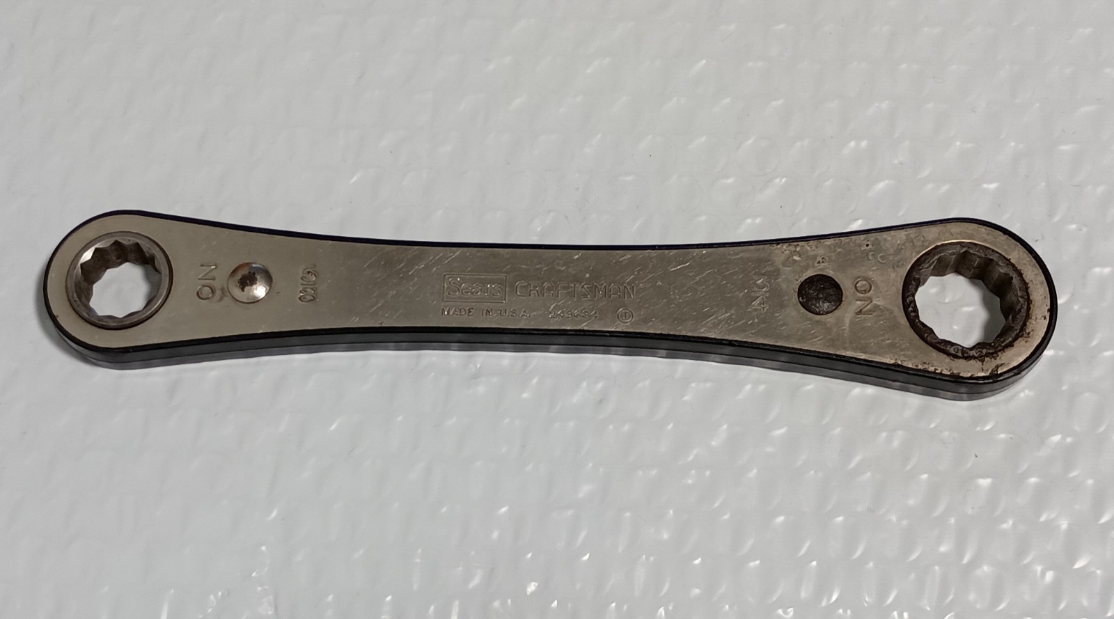 CRAFTSMAN TOOLS 243684, 5/8″ x 3/4″ DOUBLE RATCHETING WRENCH, 8.6″ LONG, 12 PT.