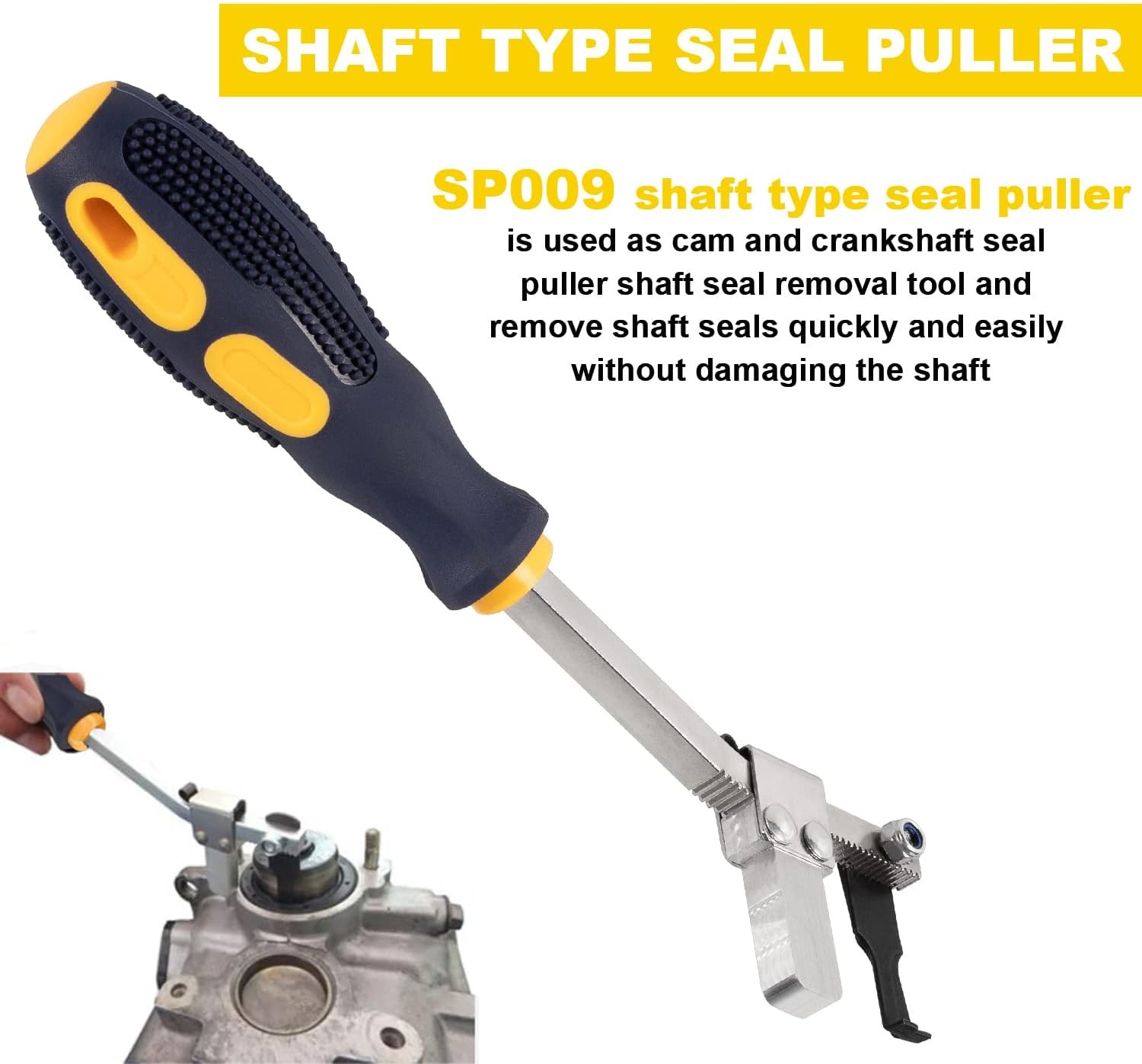 SP009 Shaft Type Seal Puller for Many Shaft/Seal Cam Shaft and Crank Remove Tool