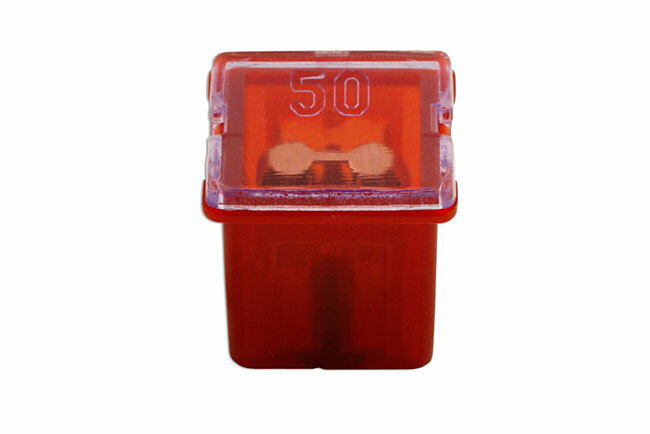 Connect 30486 J Type Auto Low Profile Fuse Red 50-Amp Pk 10