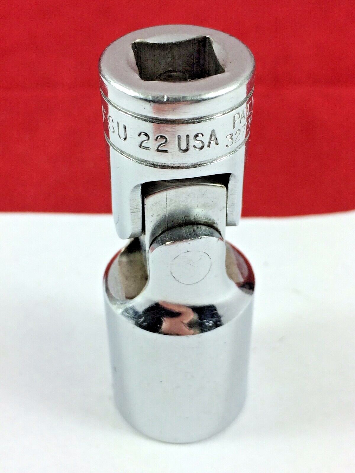 Excellent! Snap-on 11/16″ FSU22 3/8″ drive 6-pt Deep Universal Swivel Socket