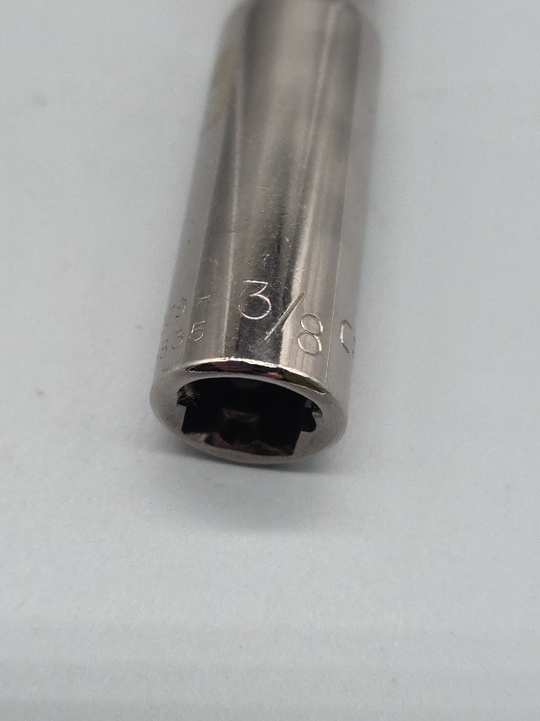 Craftsman 3/8″ Deep Socket 3/8″ Drive 6 Point Easy Read G2D 45835 USA