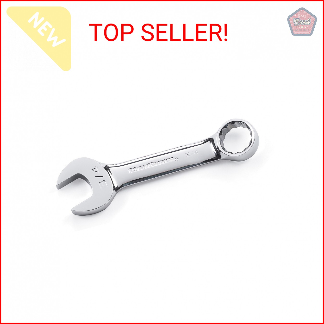 GEARWRENCH 12 Pt. Stubby Combination Wrench, 7/8″ – 81632