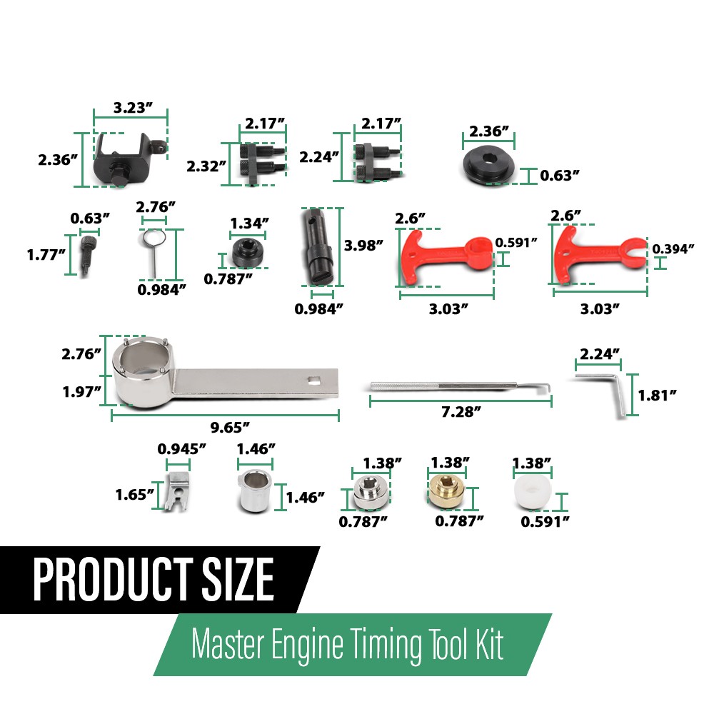 Camshaft Crankshaft Engine Timing Tools Fit For Audi & VW EA888 1.8 2.0 TSI TFSI