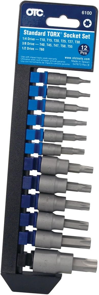 OTC 6100 Standard TORX Bit Socket Set – 12 Piece One Size