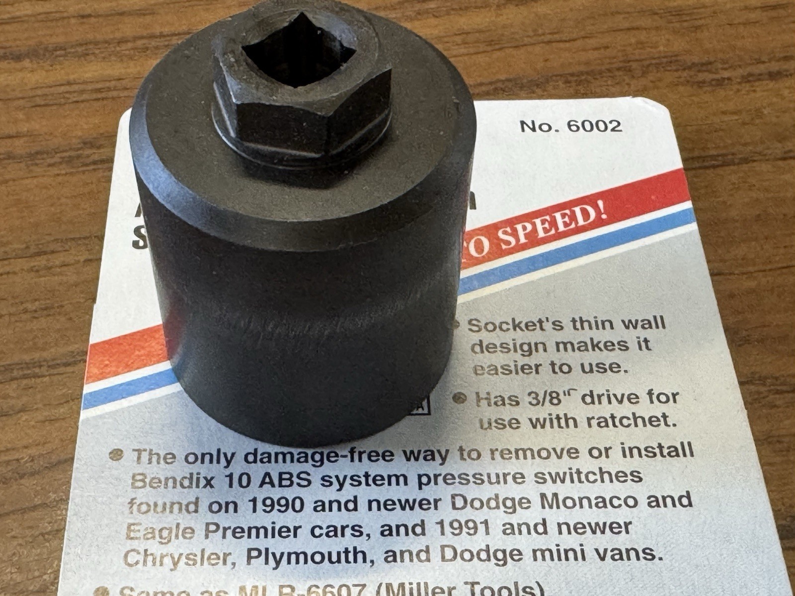 OTC 6002 ABS PRESSURE SWITCH SOCKET same as MILLER 6607 Made in USA