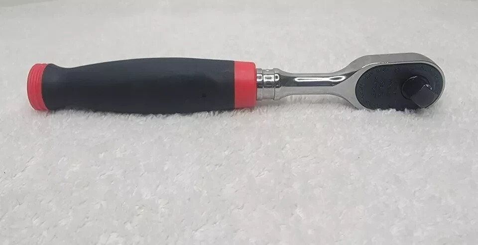New Snap-on™ 3/8″ Drive Red Soft Grip Chrome 9″ Ratchet FH80 Dual 80 Tech