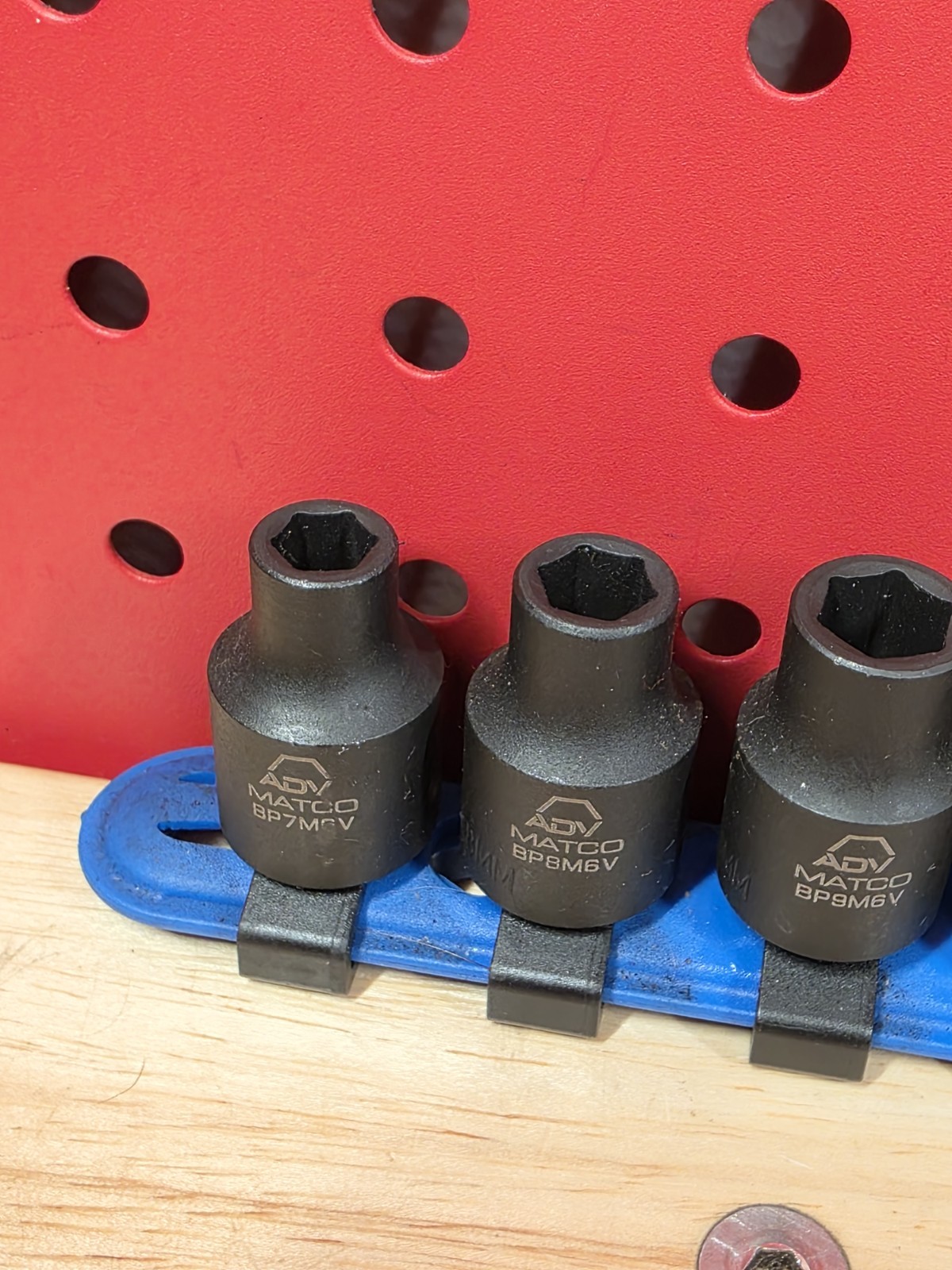 Matco Tools Adv SBPM136V 7-19mm 3/8″ Drive Shallow 6-Point Impact Socket Set