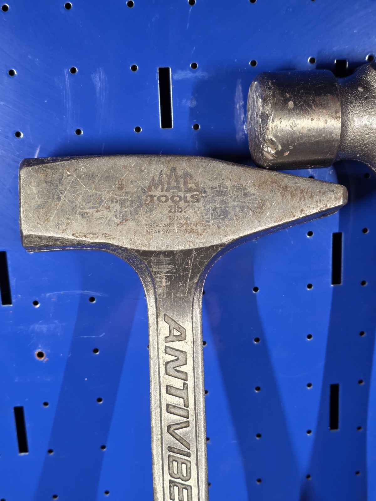 MAC BH32AV 32oz Ball Peen and SH2AV 2lb Blacksmith Hammers Antivibe Soft Grip
