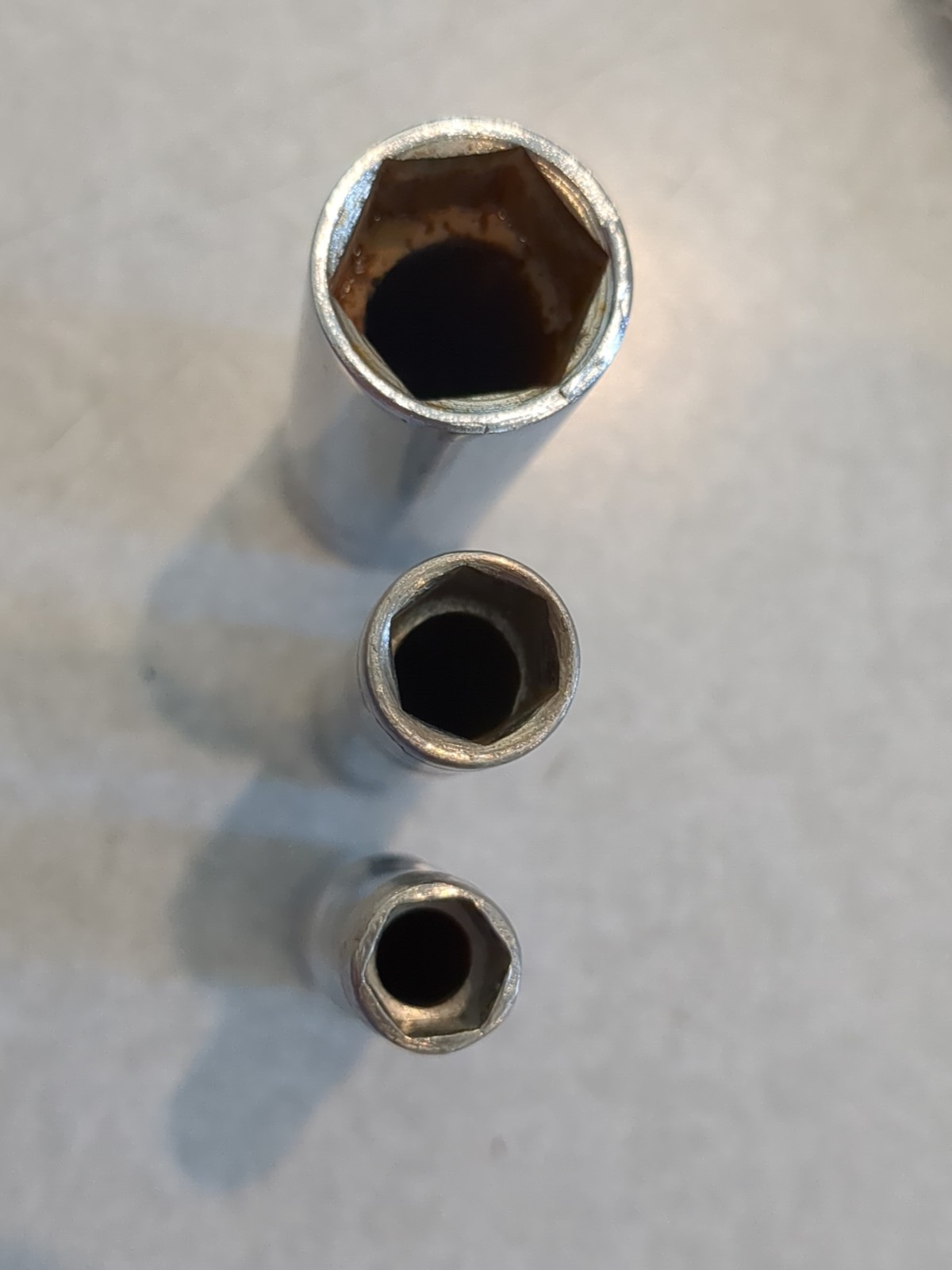 Bonney 5 Socket Lot SAE 1/4, 1/2, 3/8, 5/16 – 1/4 + 3/8 Drives