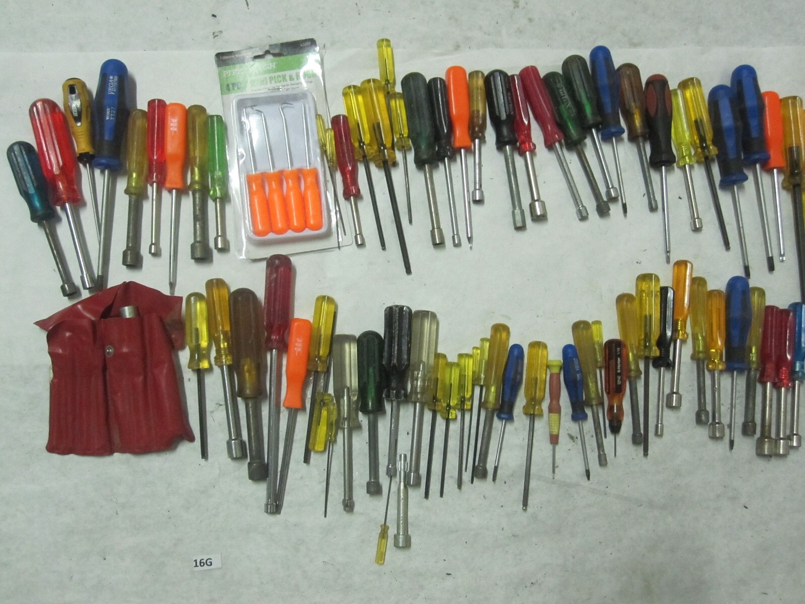 HUDGE lot Assorted Sets Colored Nut Driver Socket Screwdrivers