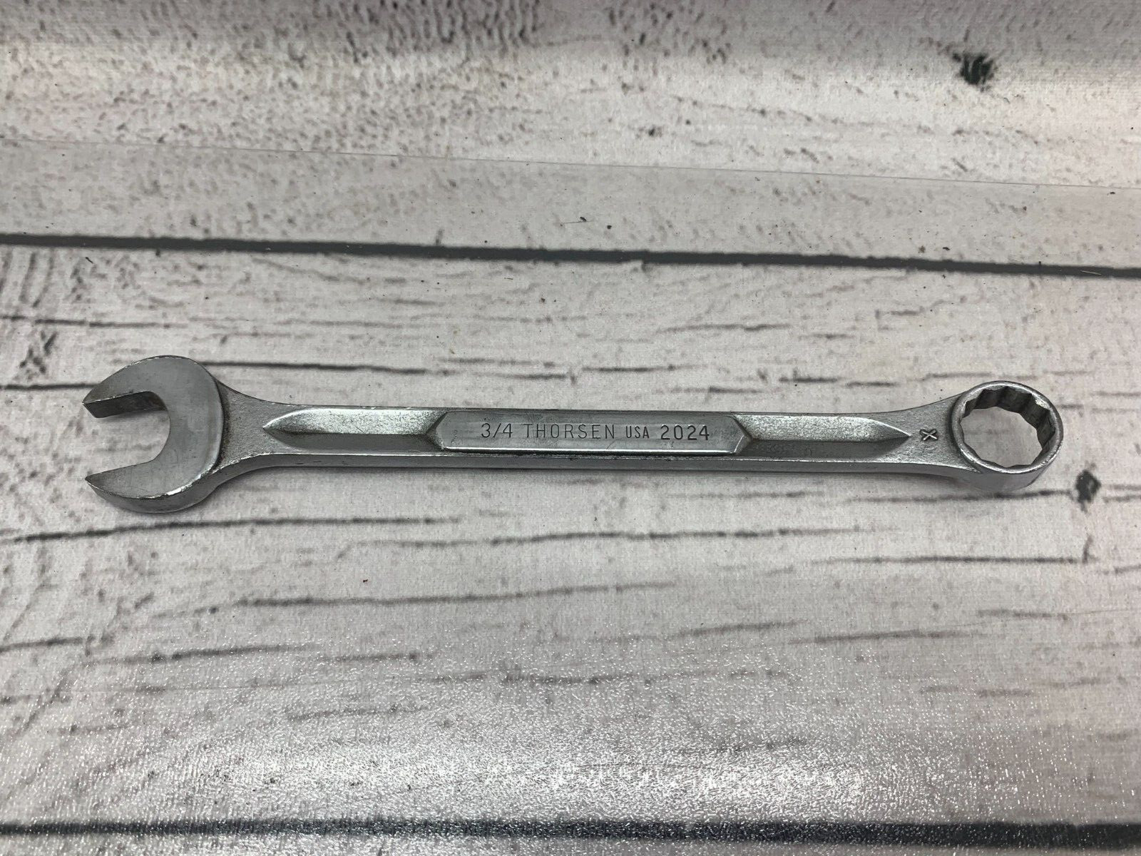 Thorsen 2024 3/4in. 12 Point Combination Wrench USA No Marks Approx. 8in.
