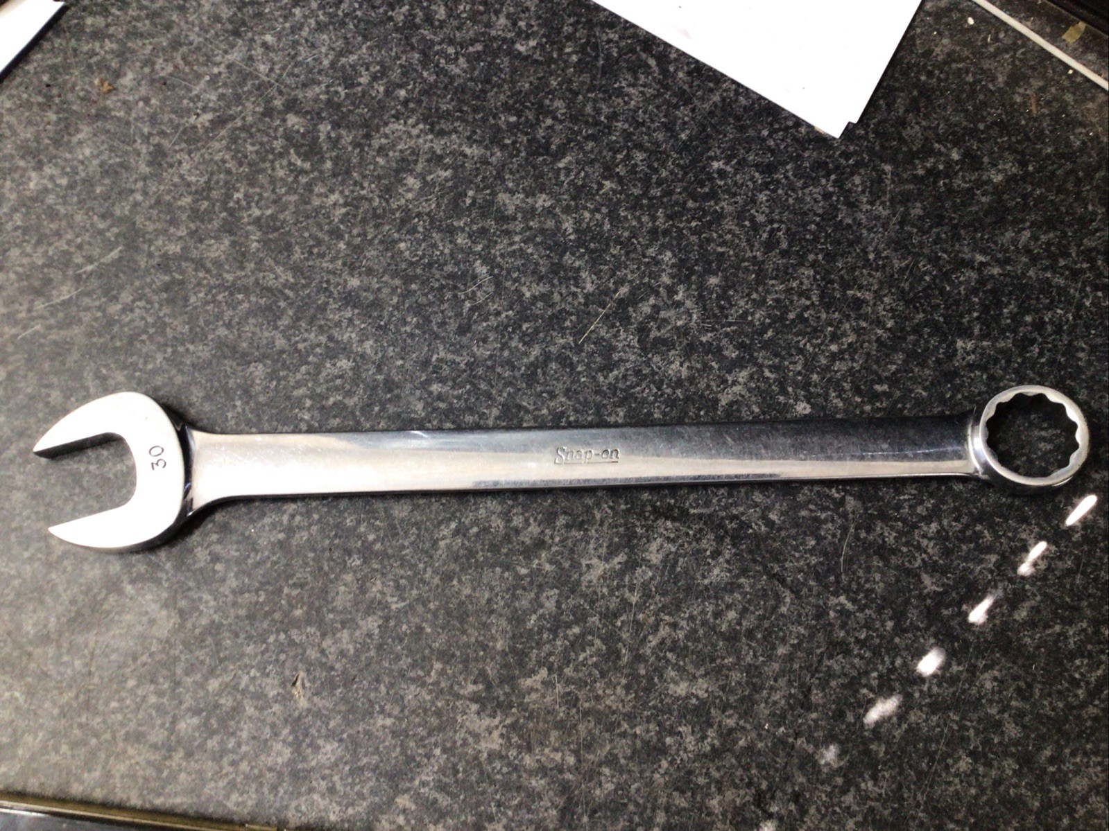 Snap-On Polished Chrome Combination Spanner 30mm
