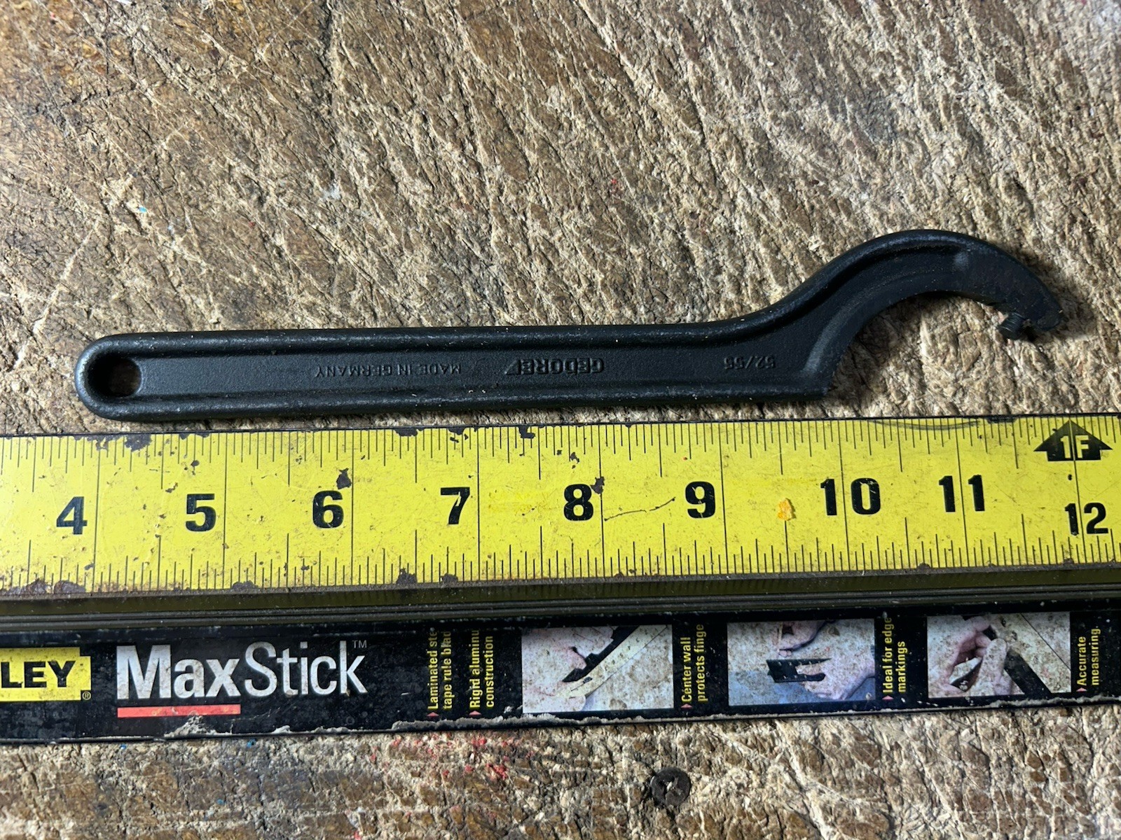 Gedore No.40 Z 52-55mm Hook Wrench w/ Pin