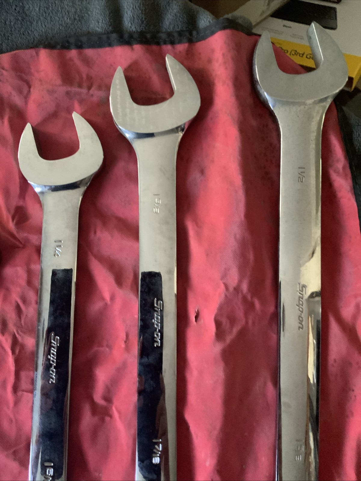 Snap On Double Open End Wrench Set, Big Set, 1/4 – 1 5/8….missing 1 In Set