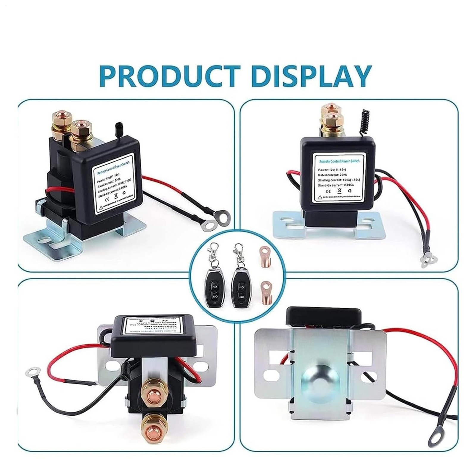 Wireless Remote Control Battery Relay Switch Car Starter,Battery Switch 12v Cars