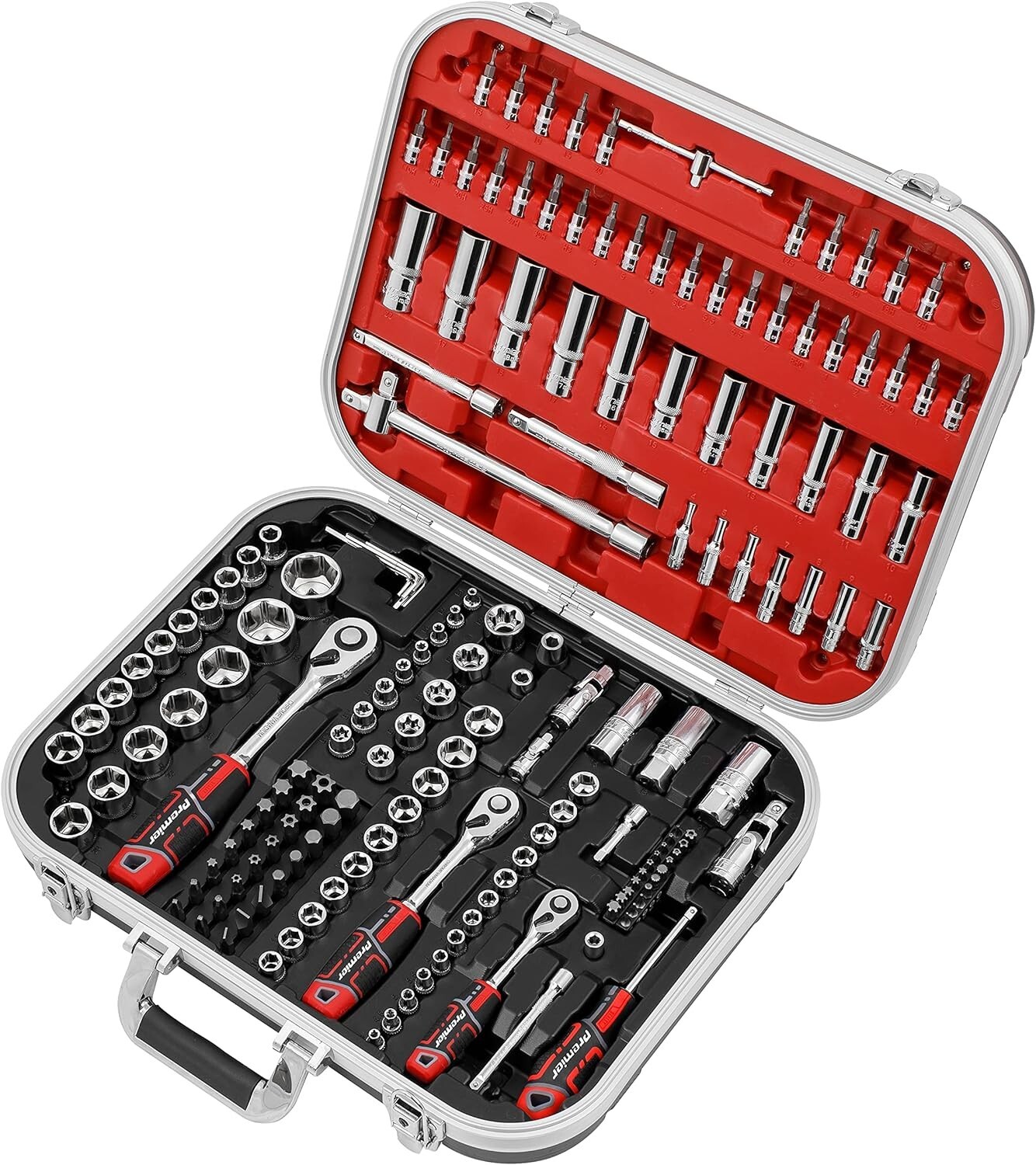Sealey 172 Pce 1/4″,3/8″,1/2″ Socket, Ratchet & Screwdriver Bit Tool Set, AK7981