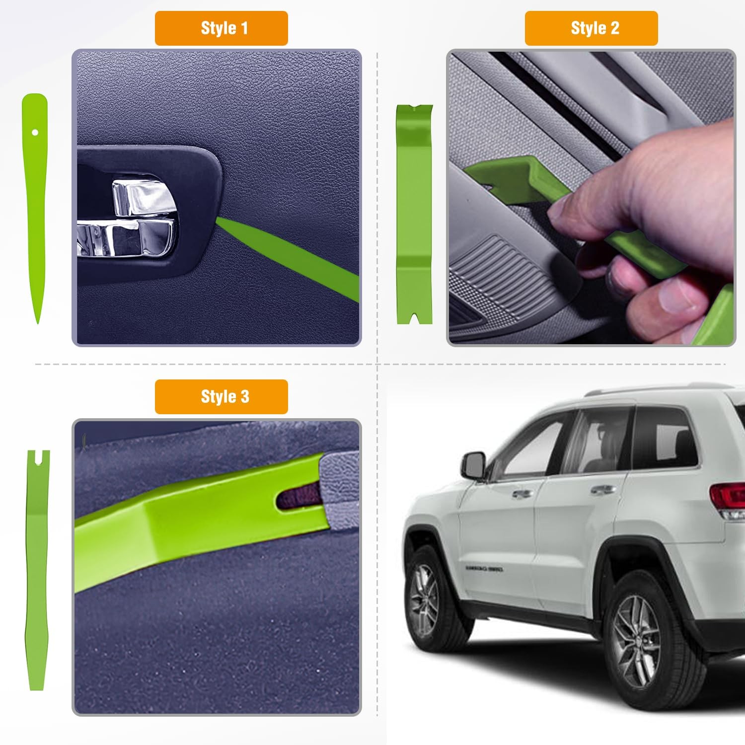 Auto Trim Removal Tool Kit 6PCS NoScratch Tools for Car Audio & Molding