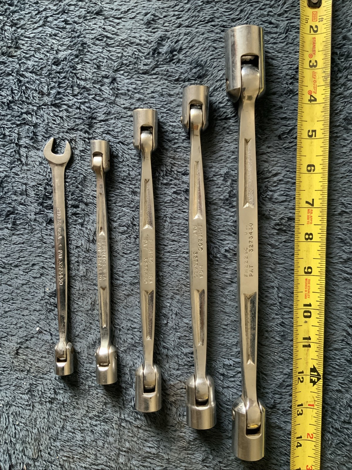 Snap On 5pc Swivel End Wrenches….different Styles….see Pics…..older Styles…..