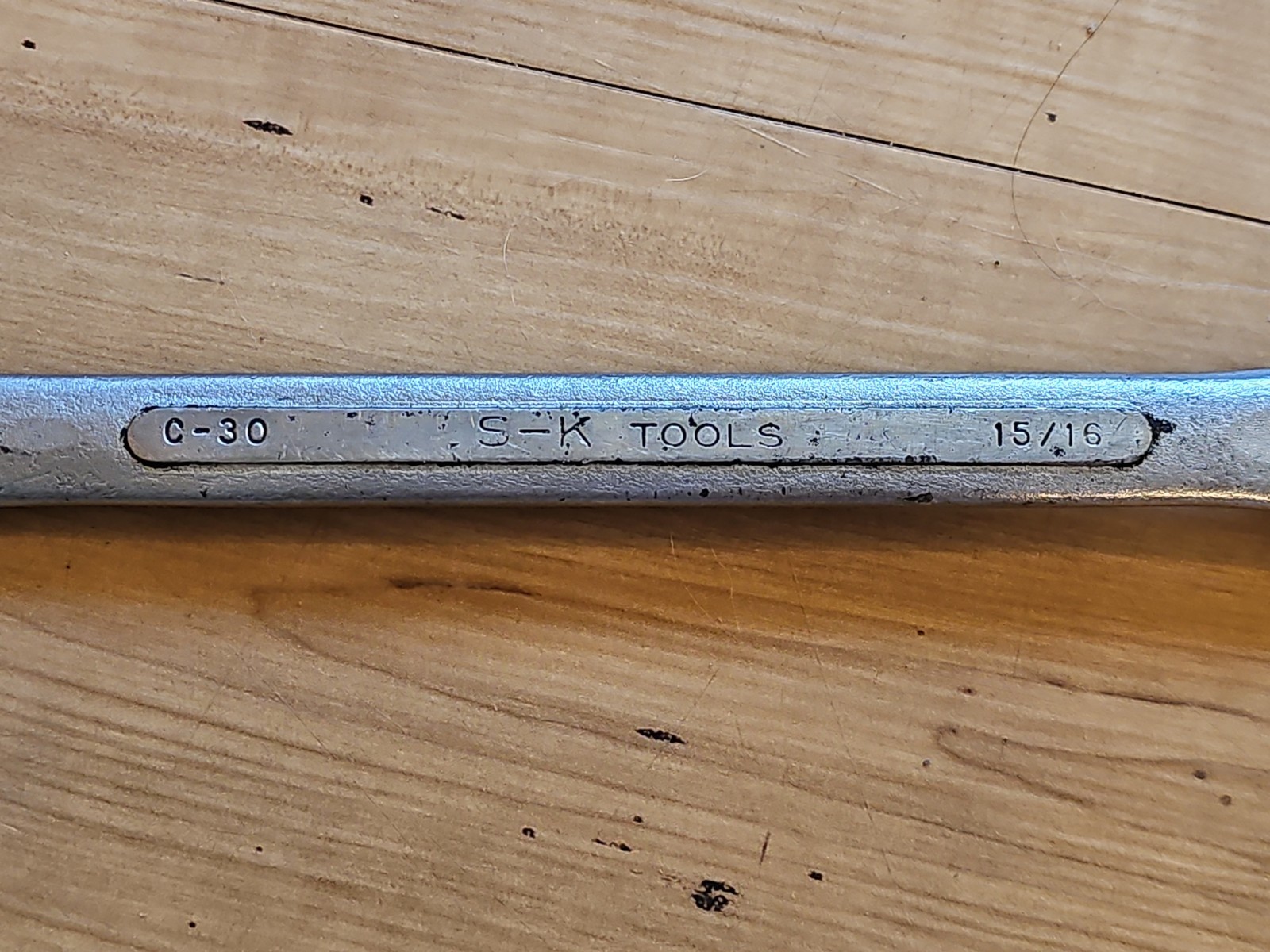 S-K SK Tools C-30 Combination Wrench 15/16″ Inch, 12 Point USA