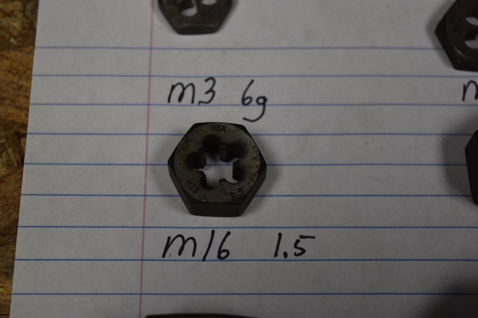 10 PC LOT METRIC RETHREADING DIE M24 M30 M16X1.5 M12X1.75 M3-6G M3 FREE SHIPPING