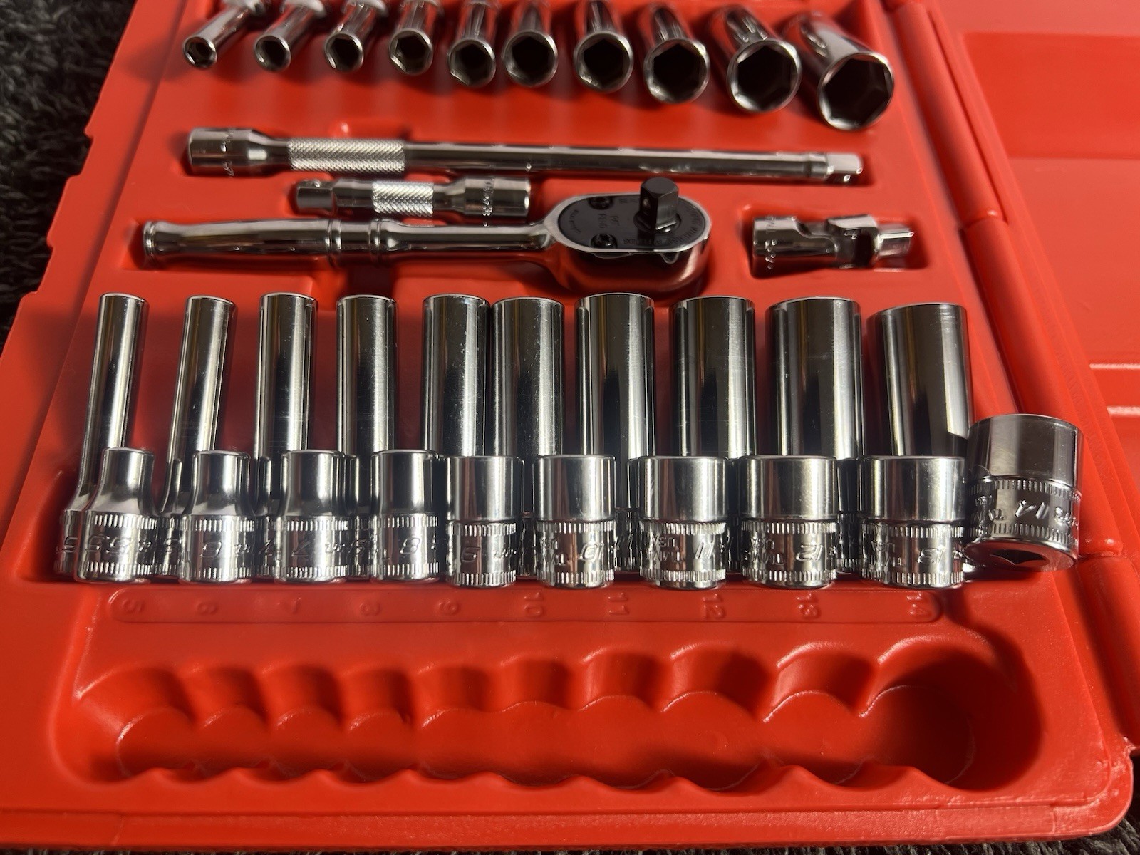 Snap-on 144TMPB 44pc 1/4” Drive 6pt General Service Set *Excellent*