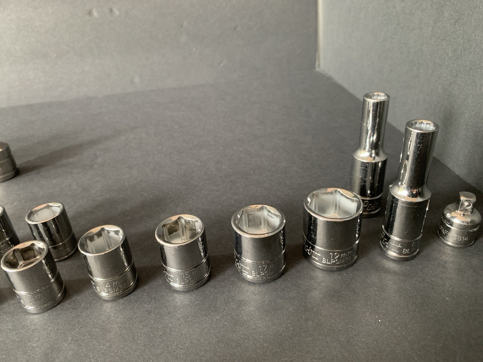 Blue-Point (by Snap-on) 73-Pc SURPLUS MIXED Socket & Bit Lot 1/4″ 3/8″ 1/2″ READ