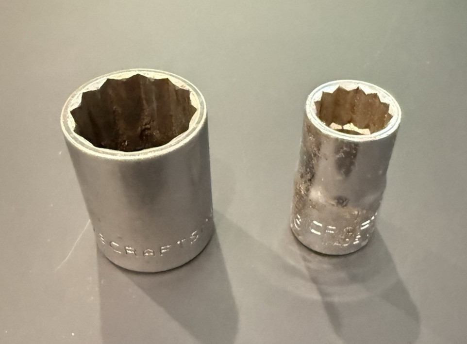 Craftsman 1/2″ 12pt Drive Shallow Standard and Metric Sockets 1 pieces