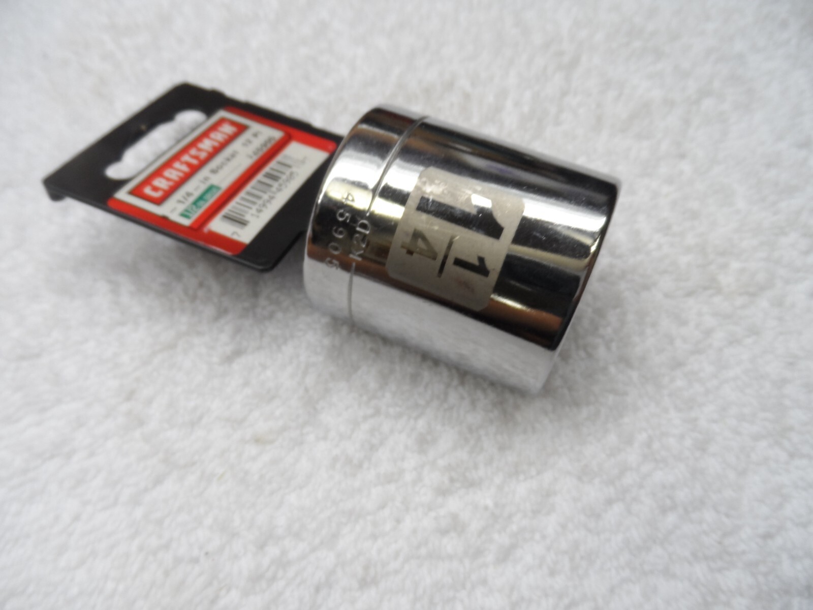 Craftsman 1/2″ Drive Standard SAE Socket, 1-1/4″ laser 12 pt USA NIP – PN 45905
