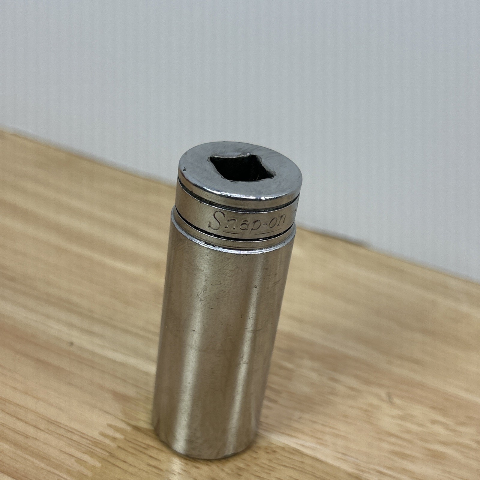 Snap-on Tools 3/8″ Drive 3/4″ 12 Point Deep Chrome Socket SF241 USA Vintage