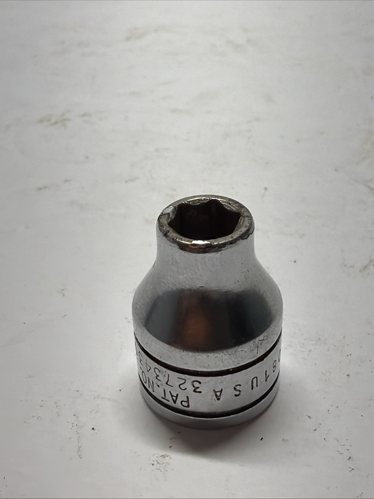 Snap On USA Tools FS081 3/8″ Drive 1/4″ 6PT Shallow Chrome Socket,