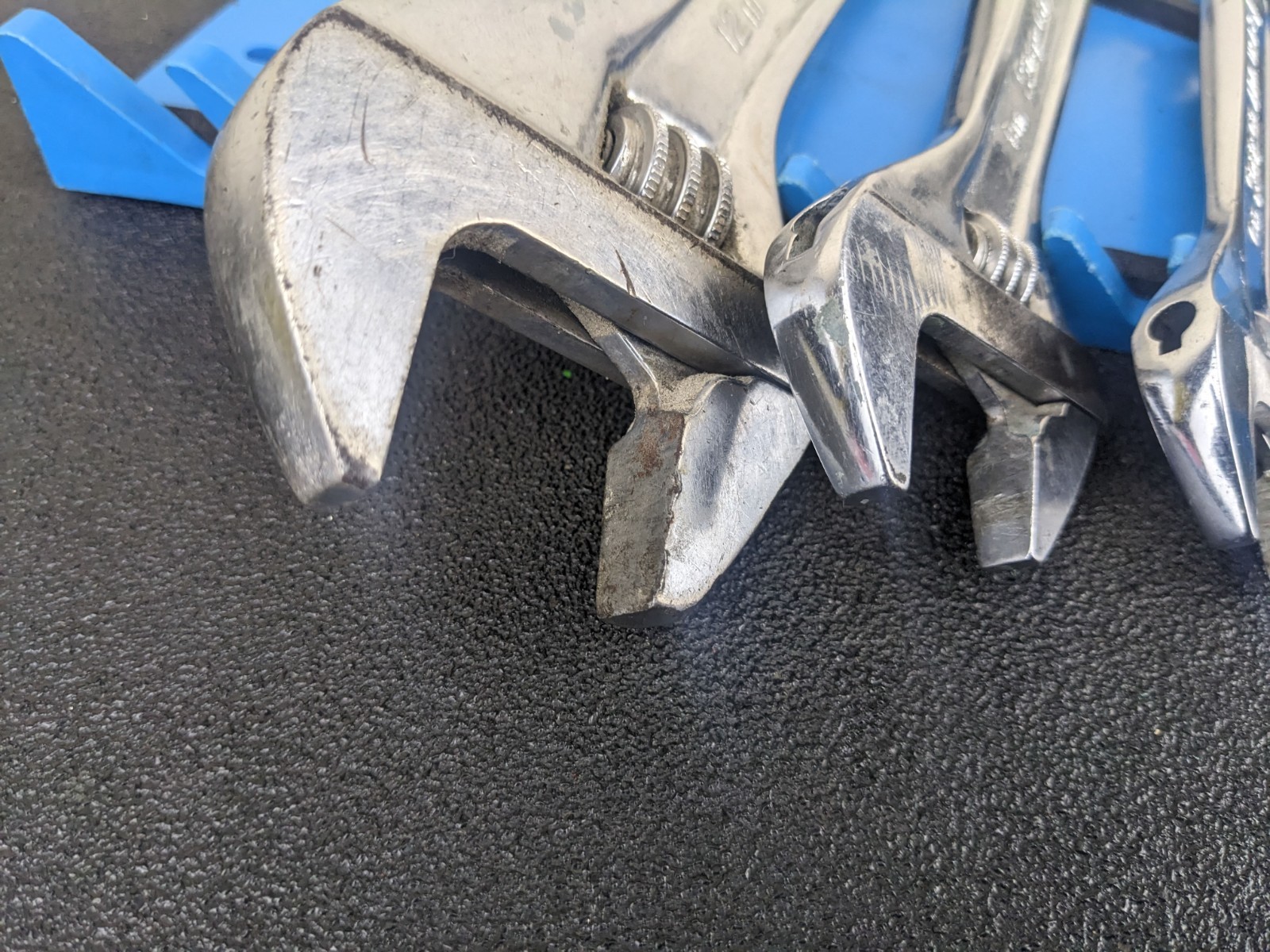 #bg039 Snap-on 3pc Vintage Adjustable Wrench Set AD6 AD8 AD12 USA