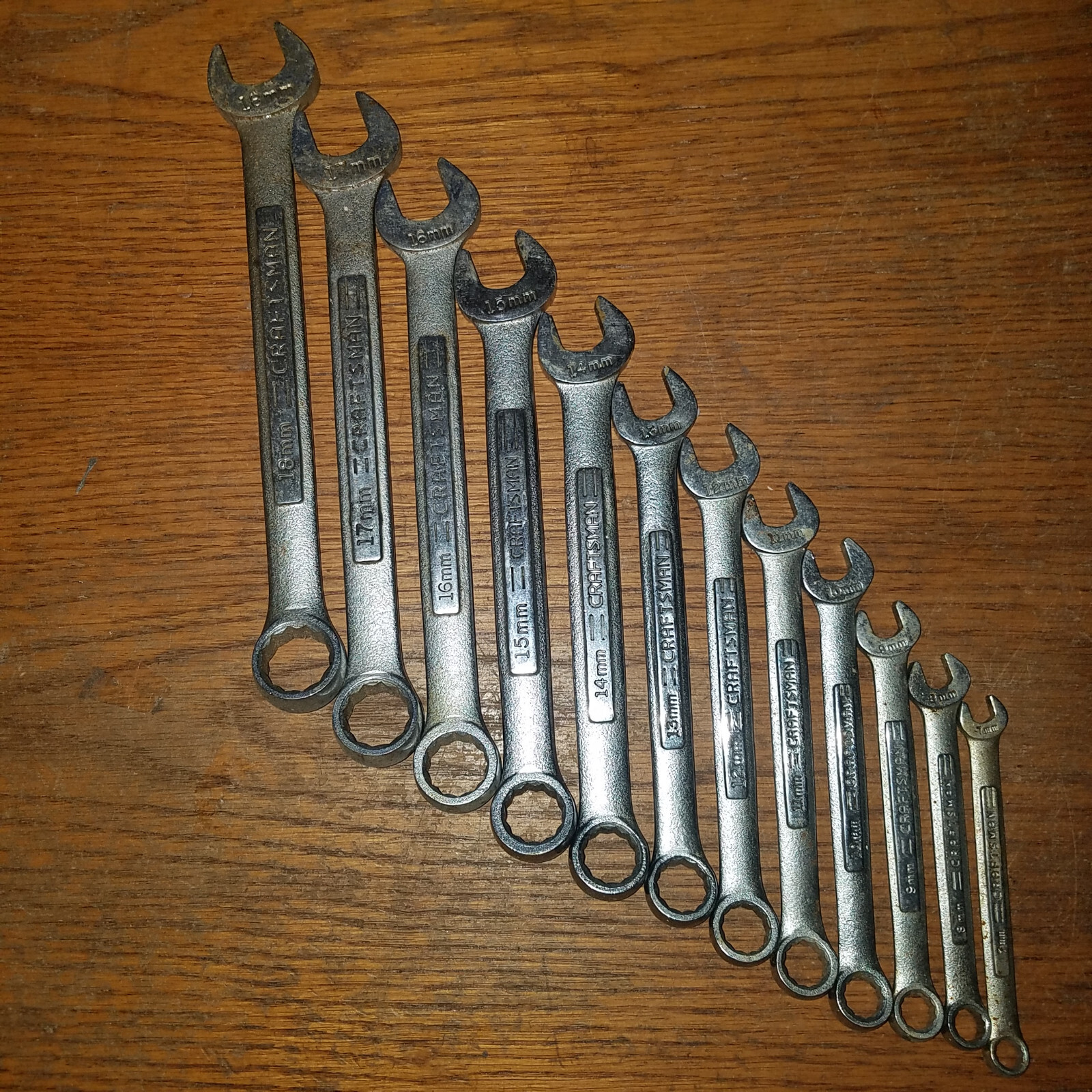 Craftsman Combination Wrench 12 Point SAE Standard or metric Inch preowned