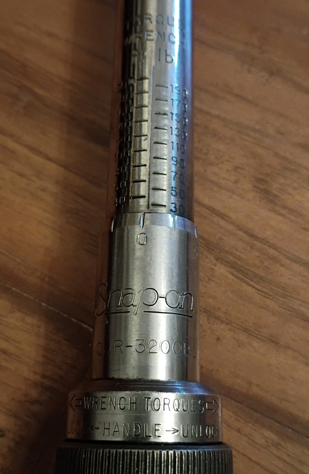 Snap-On 1/2 Drive Click Type Torque Wrench QJR 3200B