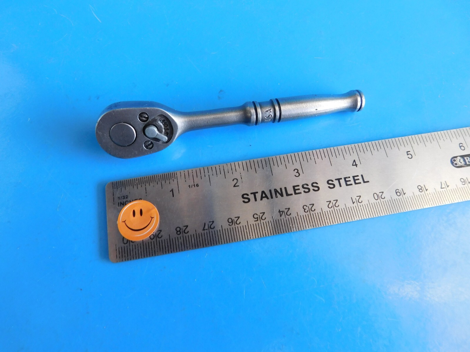 USED, 1/4 INCH DR. SHORT HANDLE RATCHET, PART #DMC11