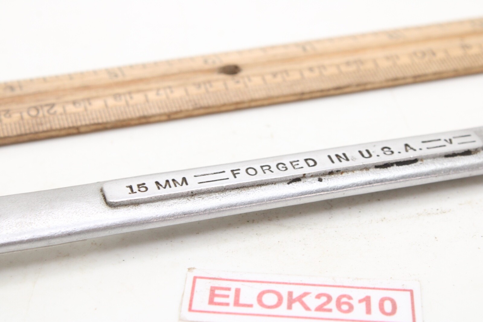 Craftsman =V= Series 15MM 12 Point Metric Combination Wrench Chrome 7.75″ USA