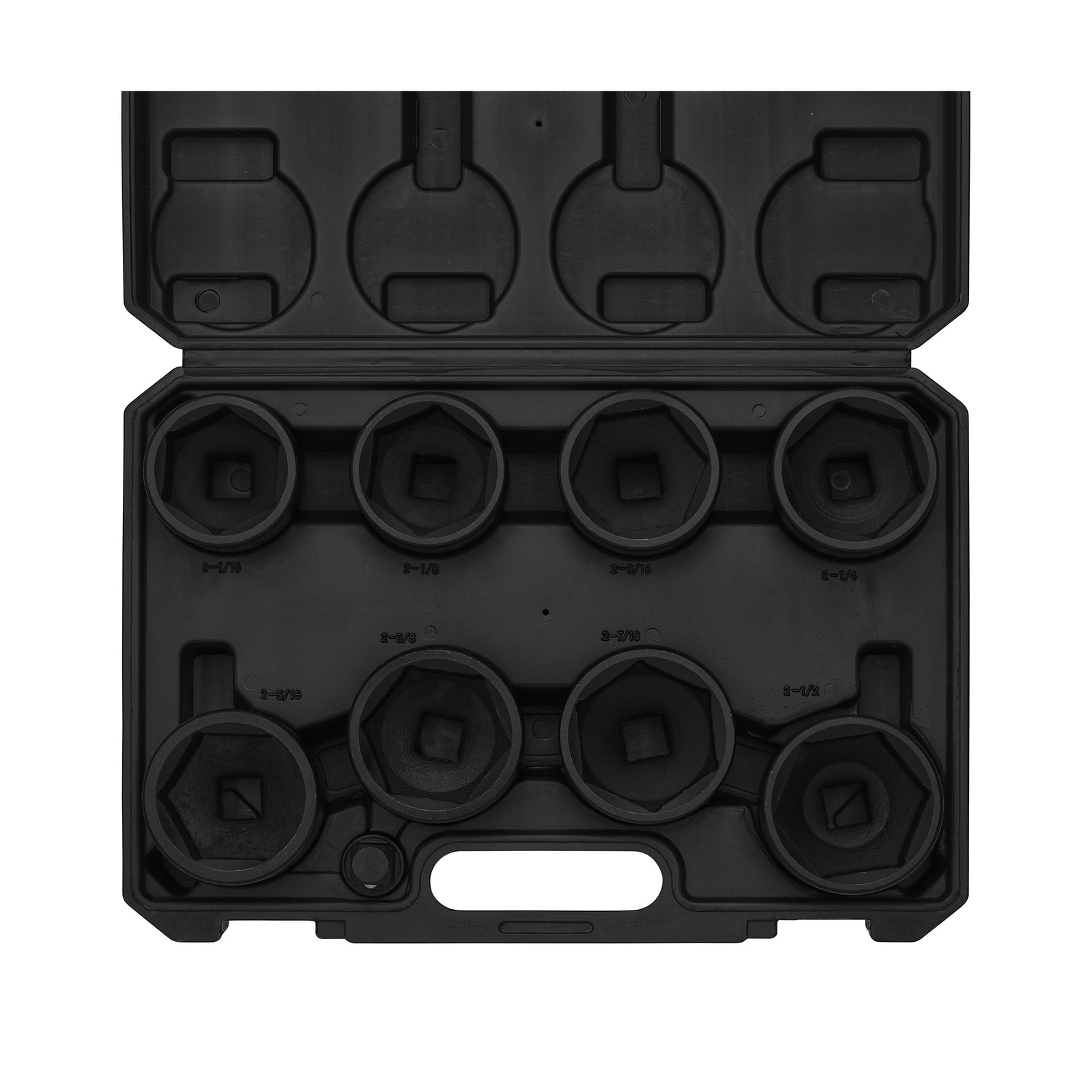 3/4″ Drive 6-Point Impact Socket Set, 9-Piece Jumbo Assortment, Cr-Mo, SAE, 2…
