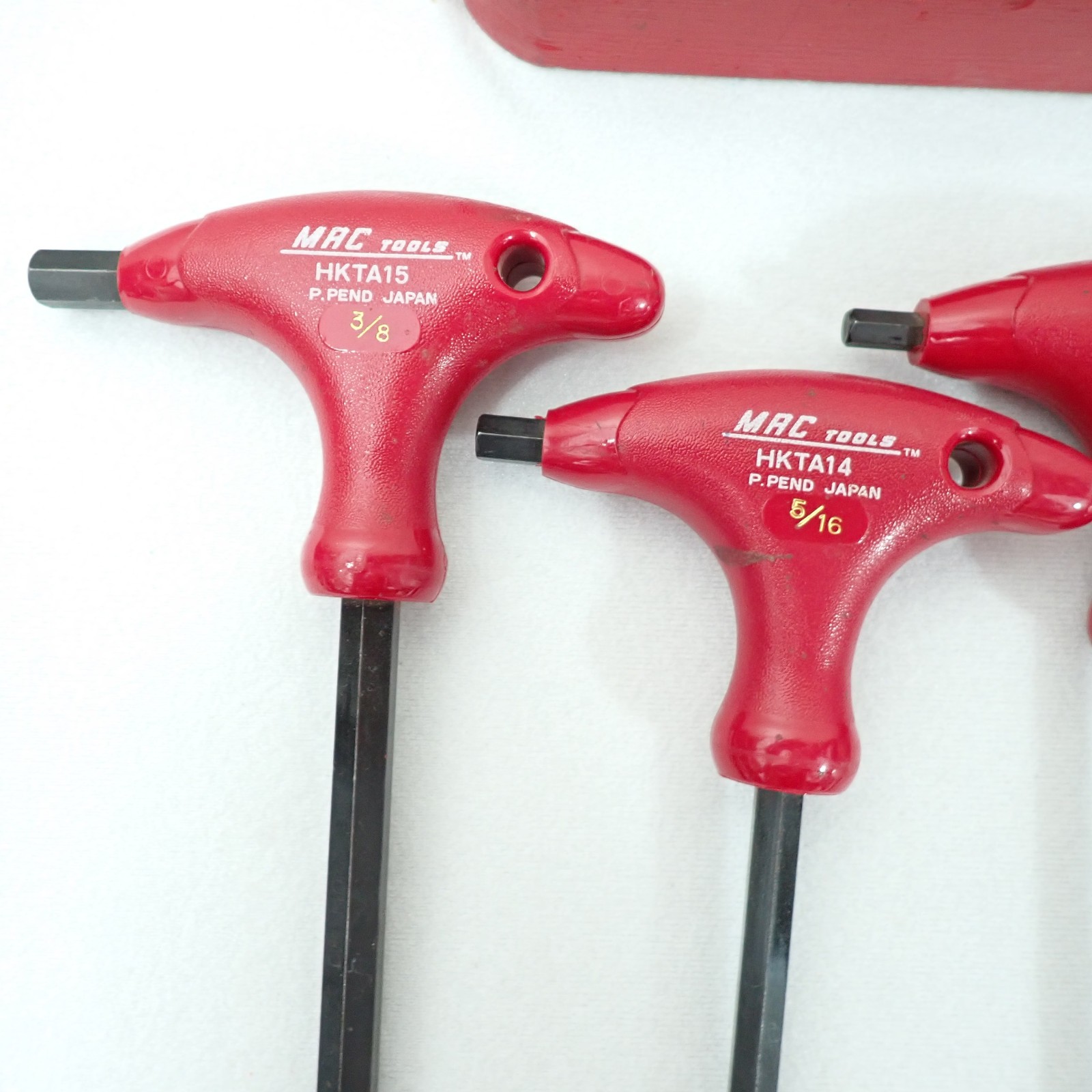 Mac Tools HKTA SAE T-Handle Hex Allen Wrench 10 pc Set 3/32″-3/8″ w/Red Rack