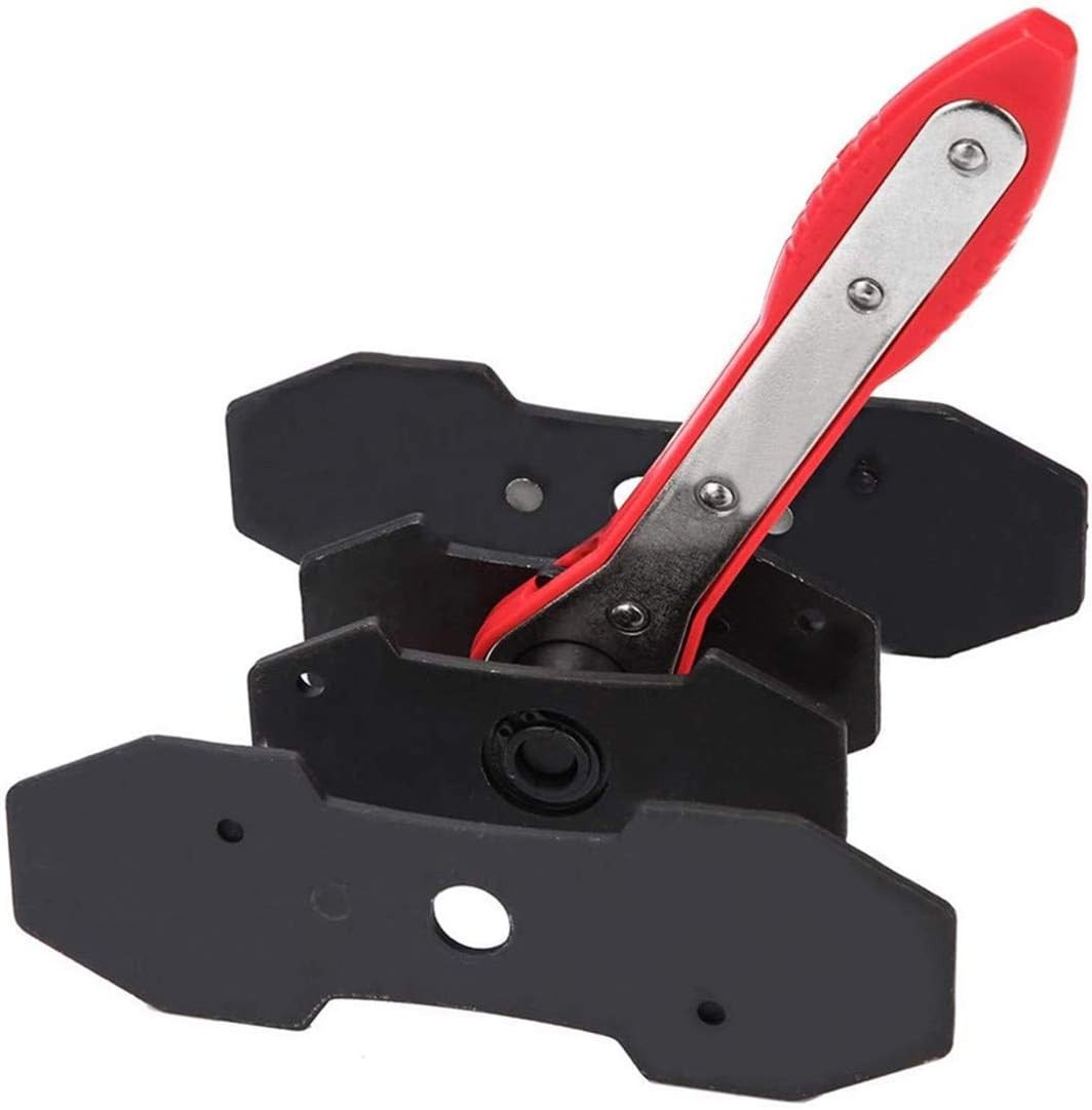 Heavy-Duty Ratcheting Brake Caliper Tool with Adjustable Plates for All Calipers