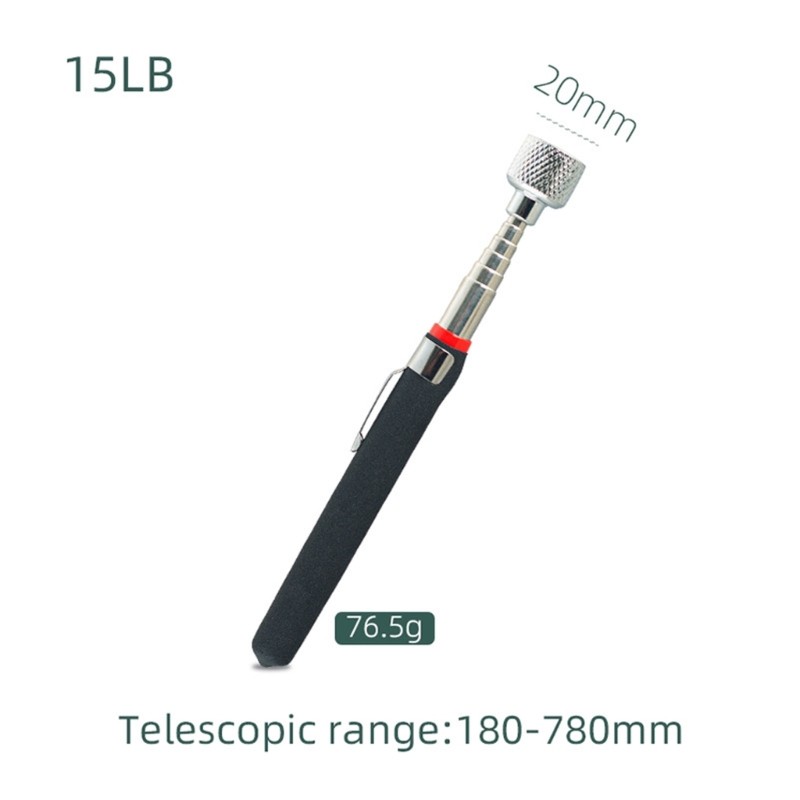 5Pcs Car Inspection Mirror Set With Telescopic Handle And LED Light Design