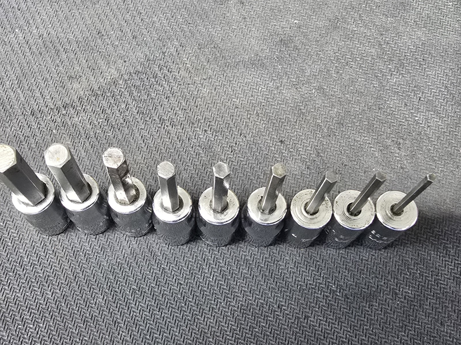 SNAP ON 110ETMAY 9 Piece SAE Socket Driver Set . 1/4” Drive . 5/64-1/4”