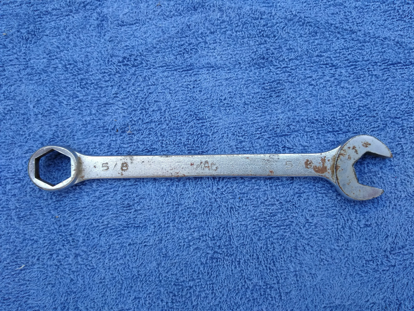 Vintage MAC TOOLS 5/8″ 6 Point Combination Wrench Open Box End CH20 SAE 1960s?