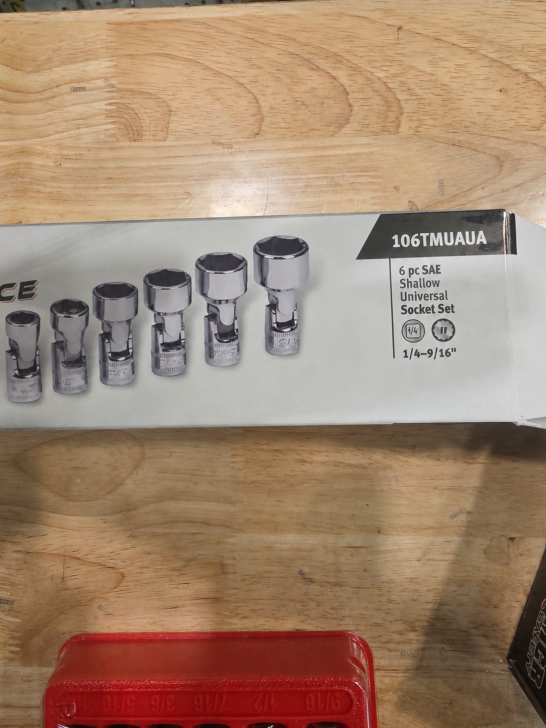 Snap-on 6 PC SAE Shallow Universal Socket Set. 1/4-9/16″.