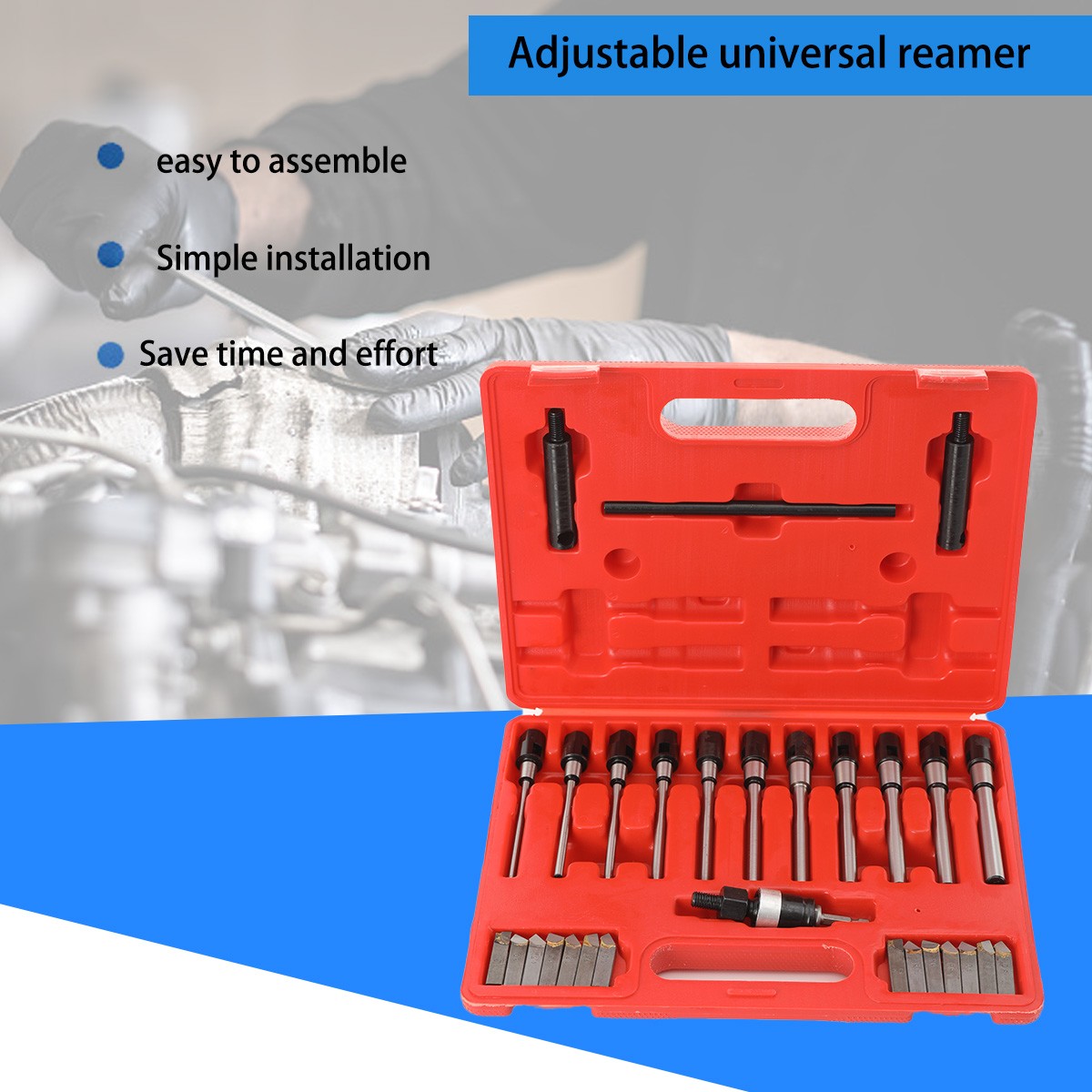 22-63mm Valve Seat Single Plane Cutting Tool Boring Cutter Valve Repair Tool