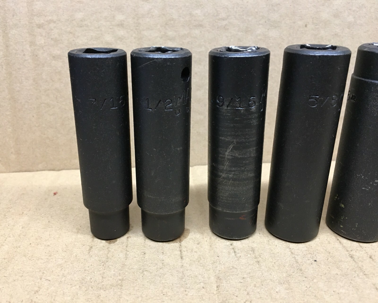 Mac Tools 13 pc SAE Deep Impact Socket Set -1/2″ Drive – 6 Point 7/16″ to 1-1/4″
