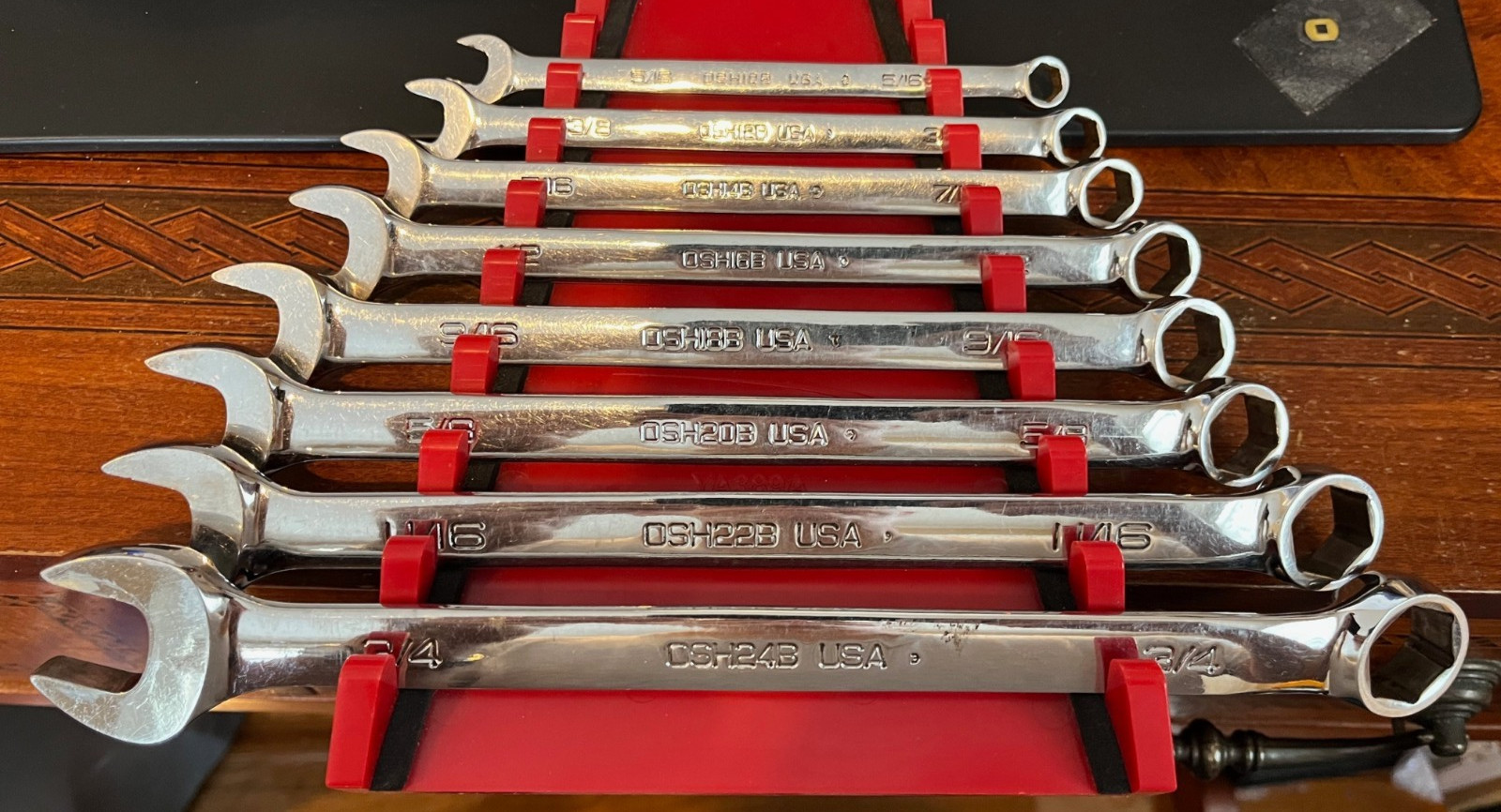 Snap-on OSH707B 6 Point Combination Wrench Set 8-Piece 5/16″-3/4″ Save $$$$