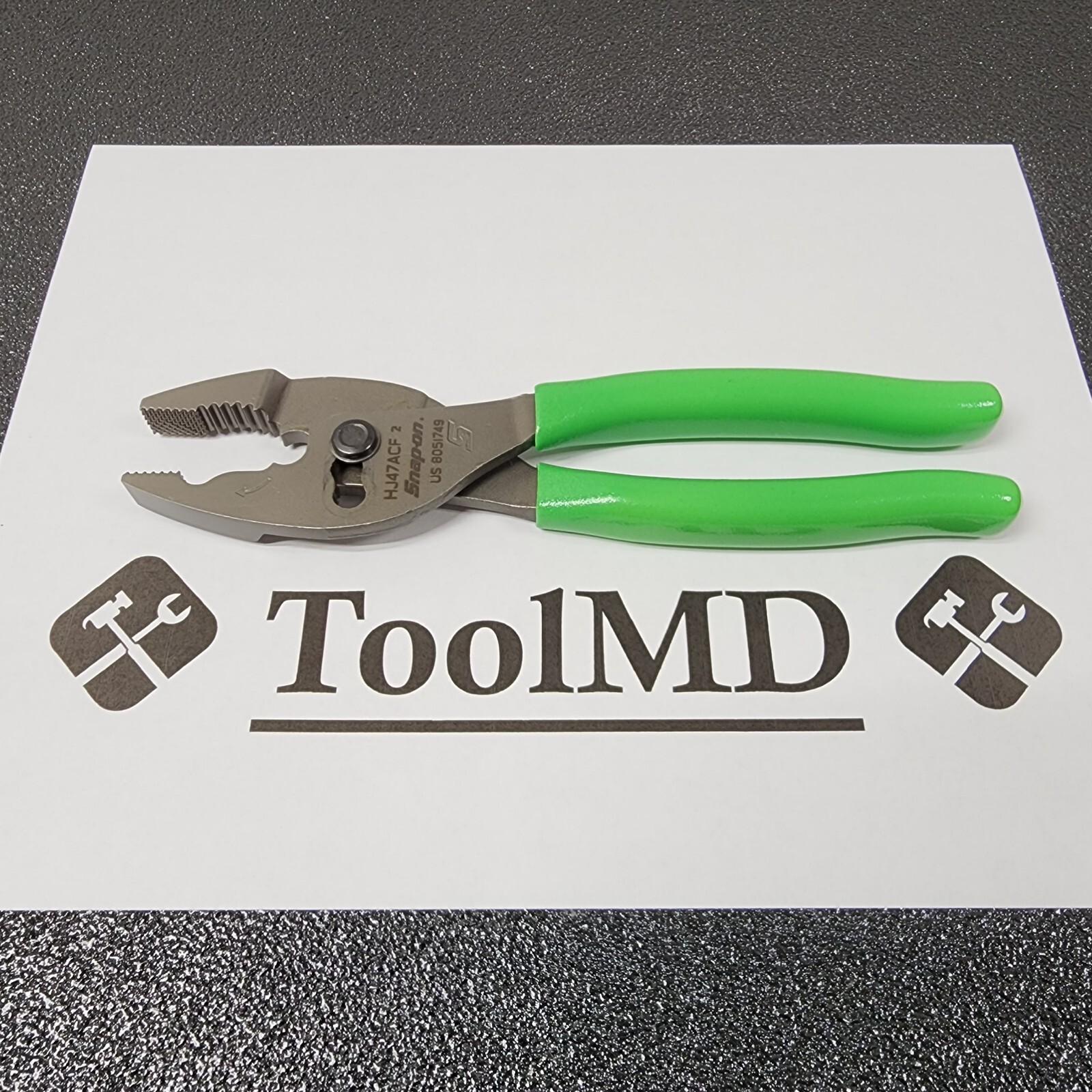 Snap-on Tools USA GREEN 8″ Talon Soft Grip FlankJaw Slip-Joint Pliers HJ47ACF