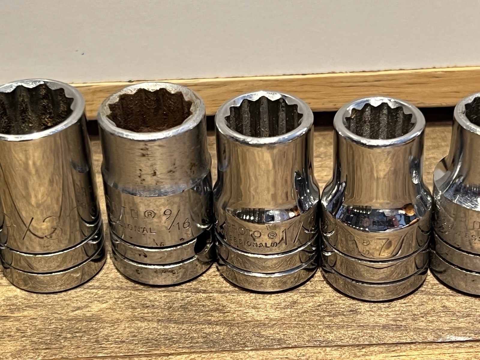 Proto Professional Sockets Mixed Lot Of 23 Pieces Made In USA VTG TOOLS